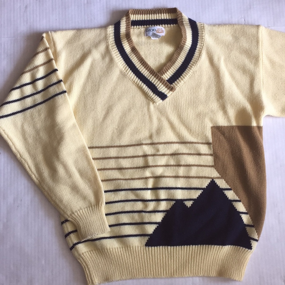 Vintage Izod club V-neck sweater